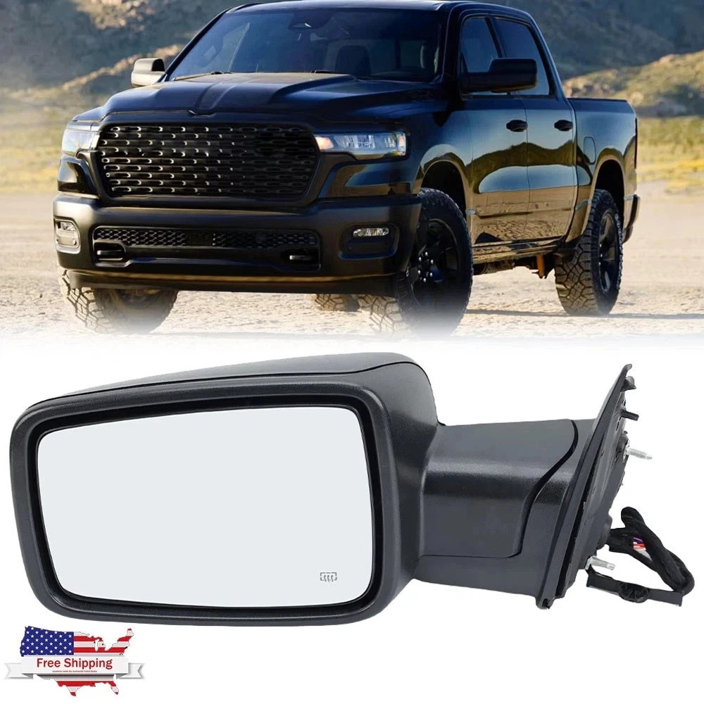 Mirror Driver Left Side Heated Temperature Sensor For Dodge Ram 1500 2013-2018