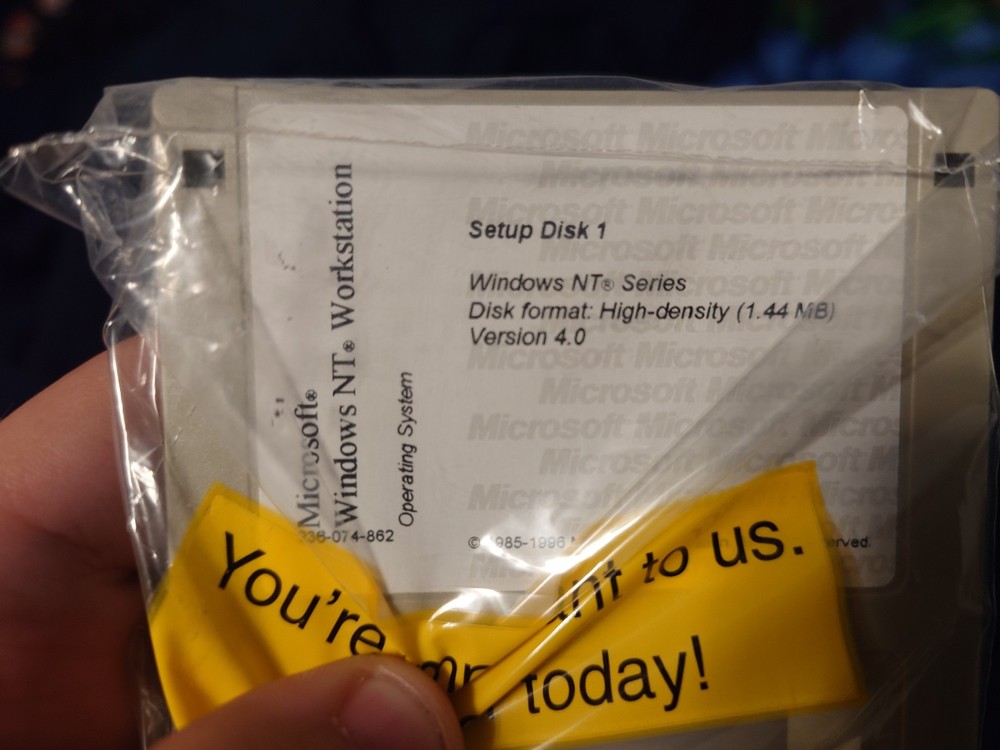 Microsoft Windows NT Workstation 4.0 Setup Floppy Discs