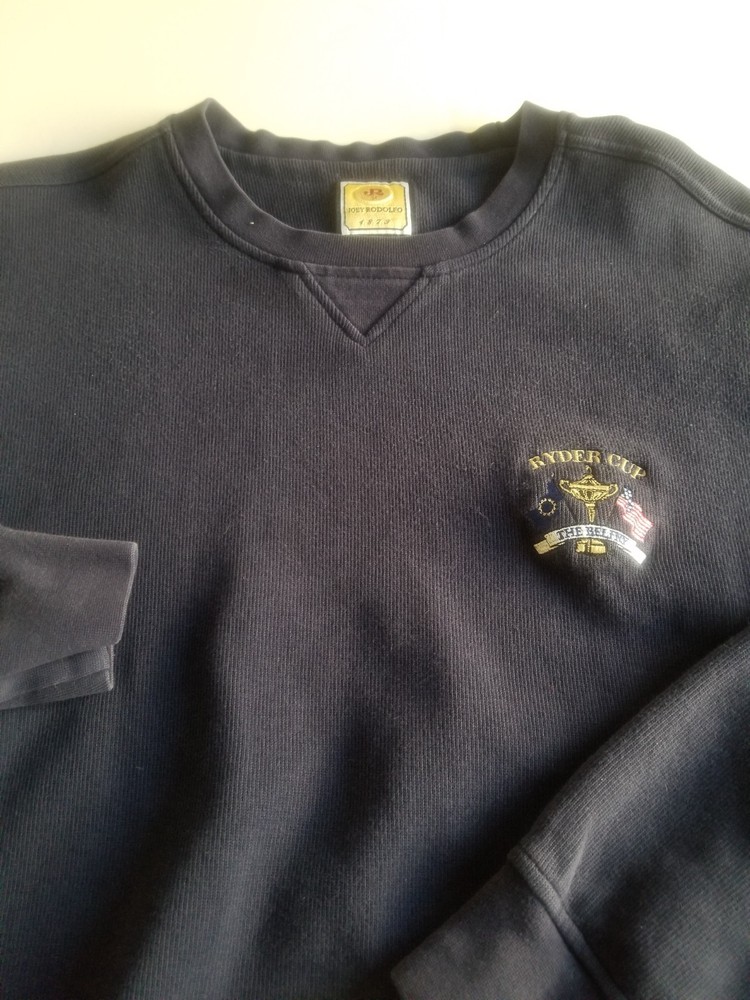 Men's Size Large Ryder Cup The Belfry 2001 Navy Blue Jacket Pullover