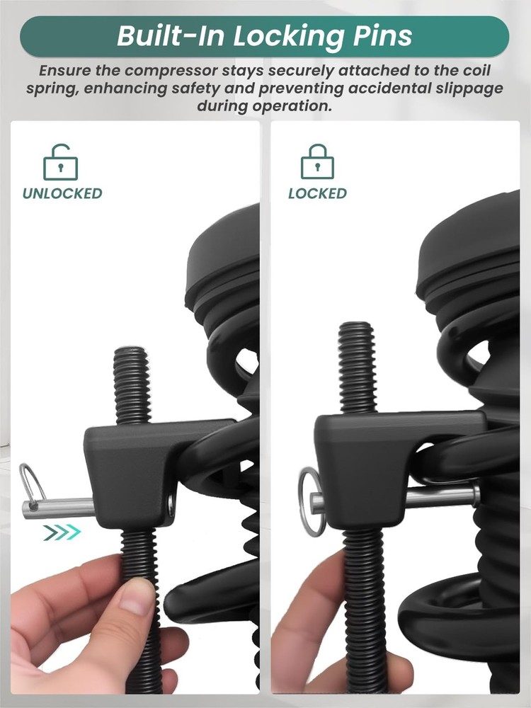 Coil Spring Compressor Tool 2pc Macpherson Strut Spring Compressor Tool for S...