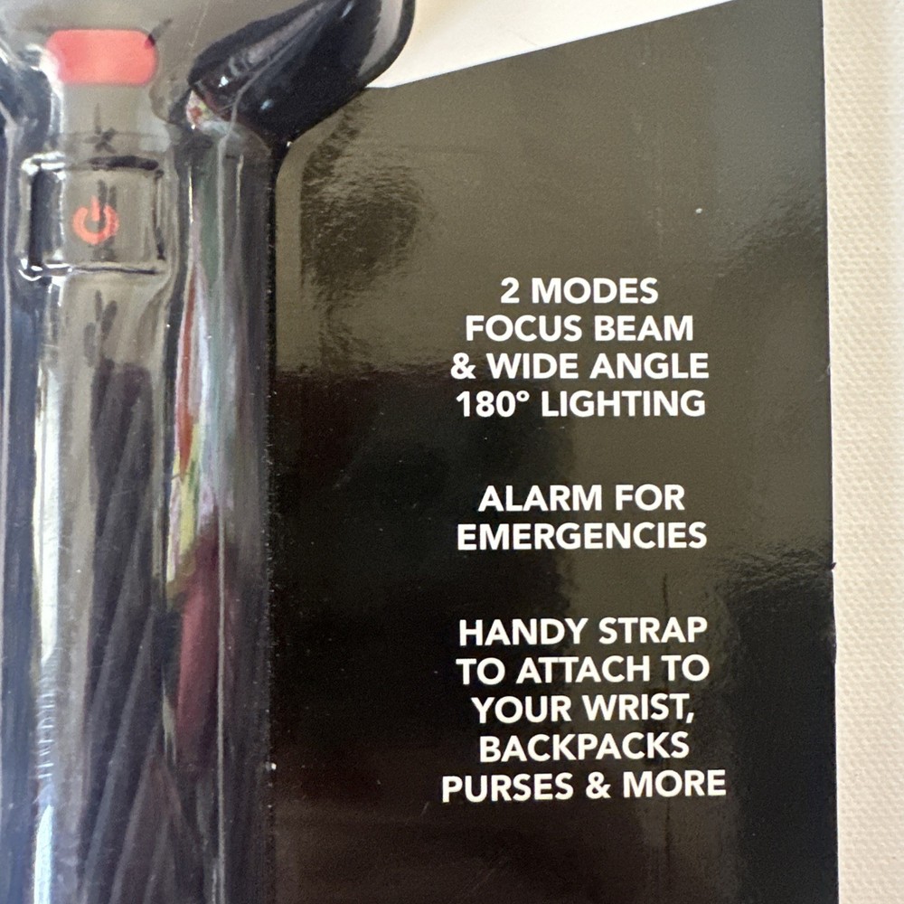 U.S. Patrol Angle Bright Flashlight with built in ALARM.