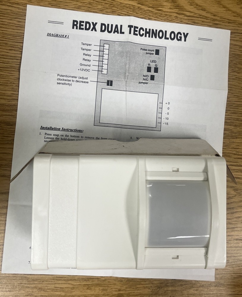 Electronics Line REDX Dual Tech Combo PIR Microwave Motion Intrusion Detector