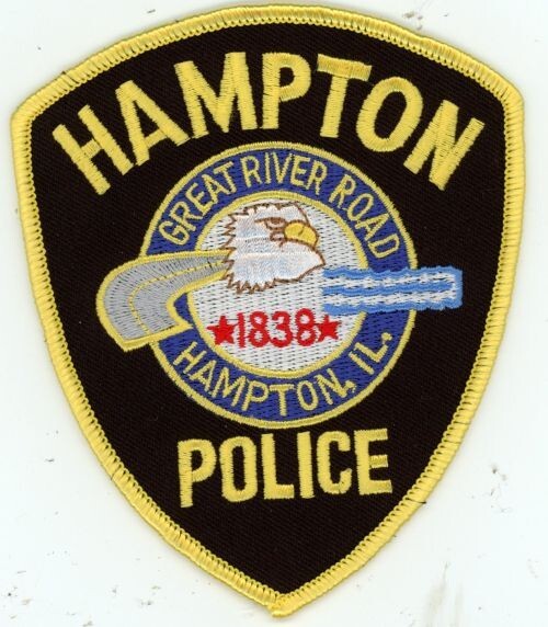 ILLINOIS IL HAMPTON POLICE NICE SHOULDER PATCH SHERIFF