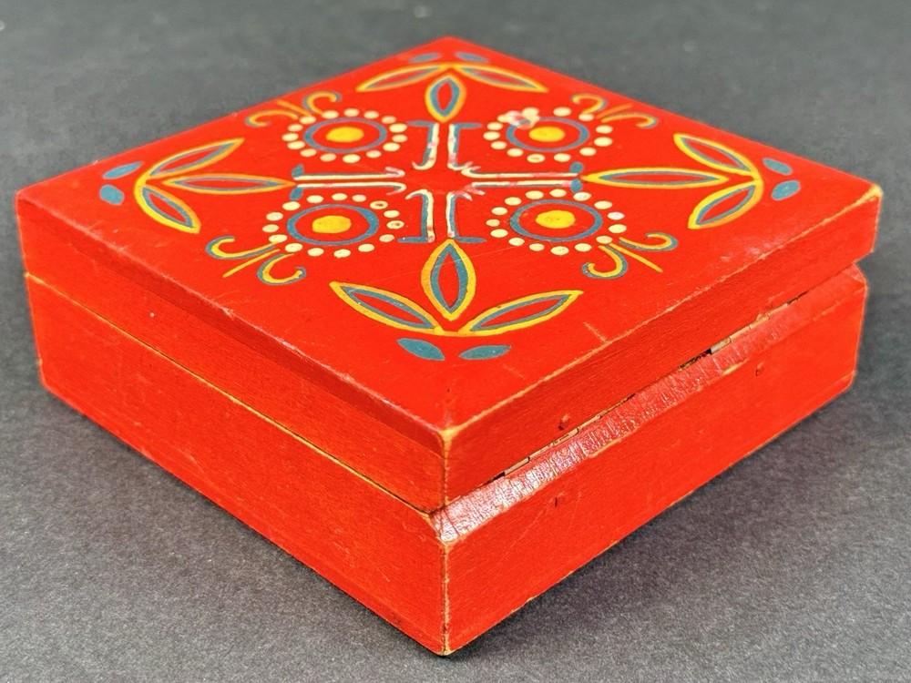 Hand Painted Decorative Trinket Box