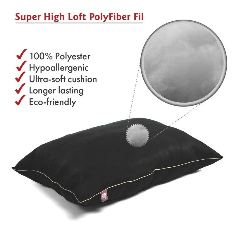Durable Machine Washable Pet Bed Comfortable Poly Cotton Dog Bed Indoor Use