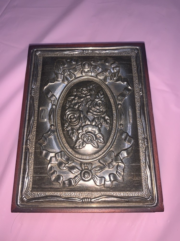 VICTORIAN SOLID SILVER 925 STERLING SHEFFIELD JEWELLERY BOX HINGED LID
