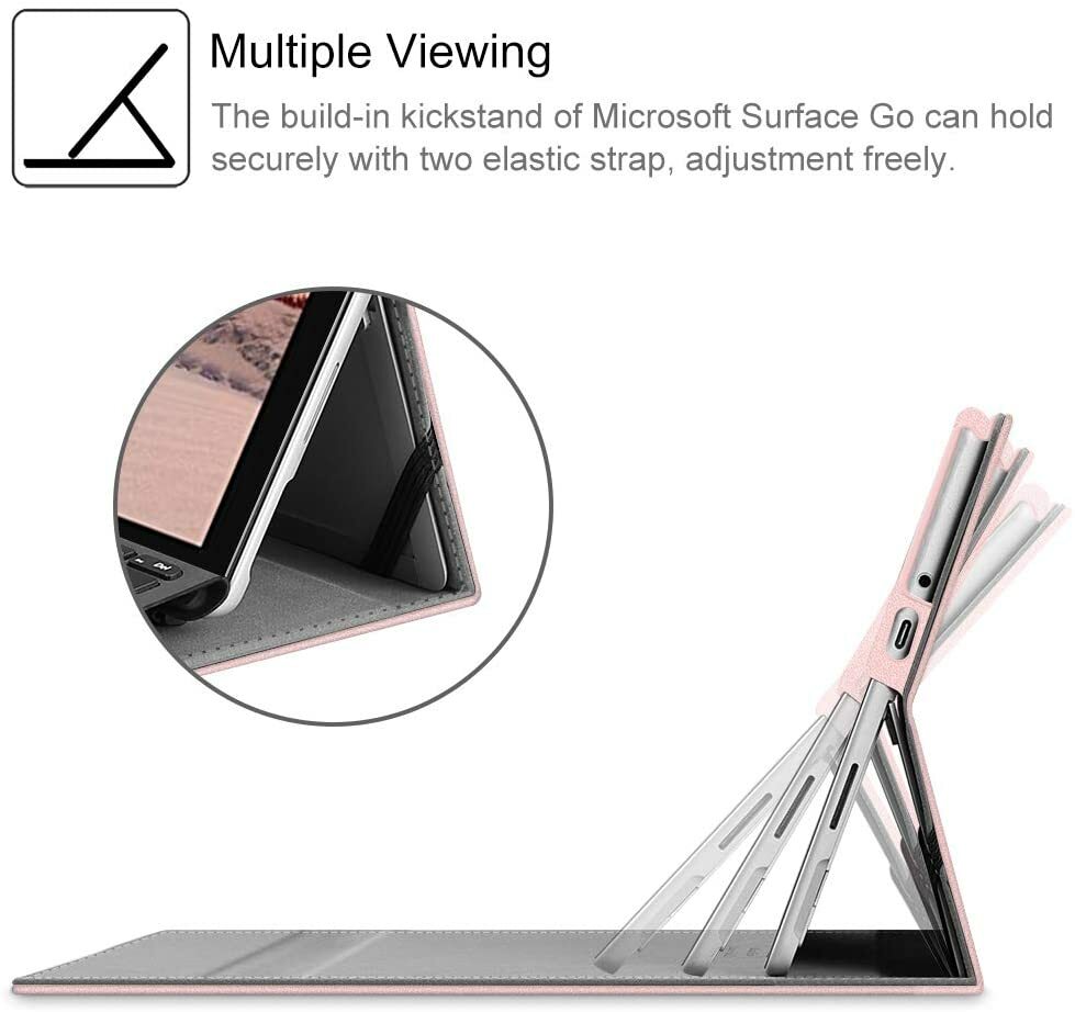 Case for Microsoft Surface Go 3/2/1 Multi-Angle Viewing Portfolio Business Cover