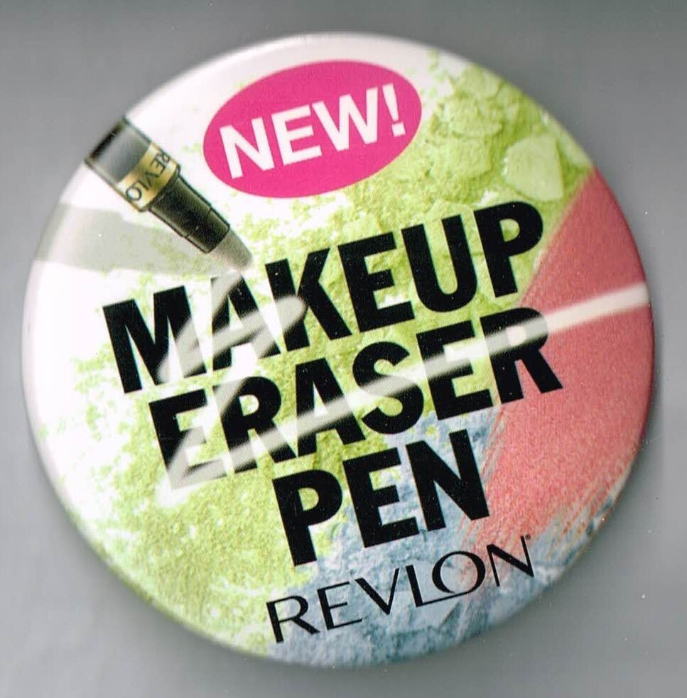 Revlon Pin Back Button Pinback