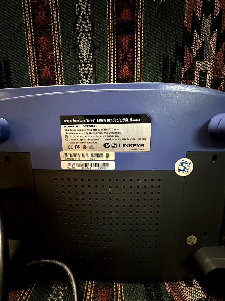 Linksys BEFSR81 8-Port 10/100 EtherFast Cable/DSL Router Version 3.1