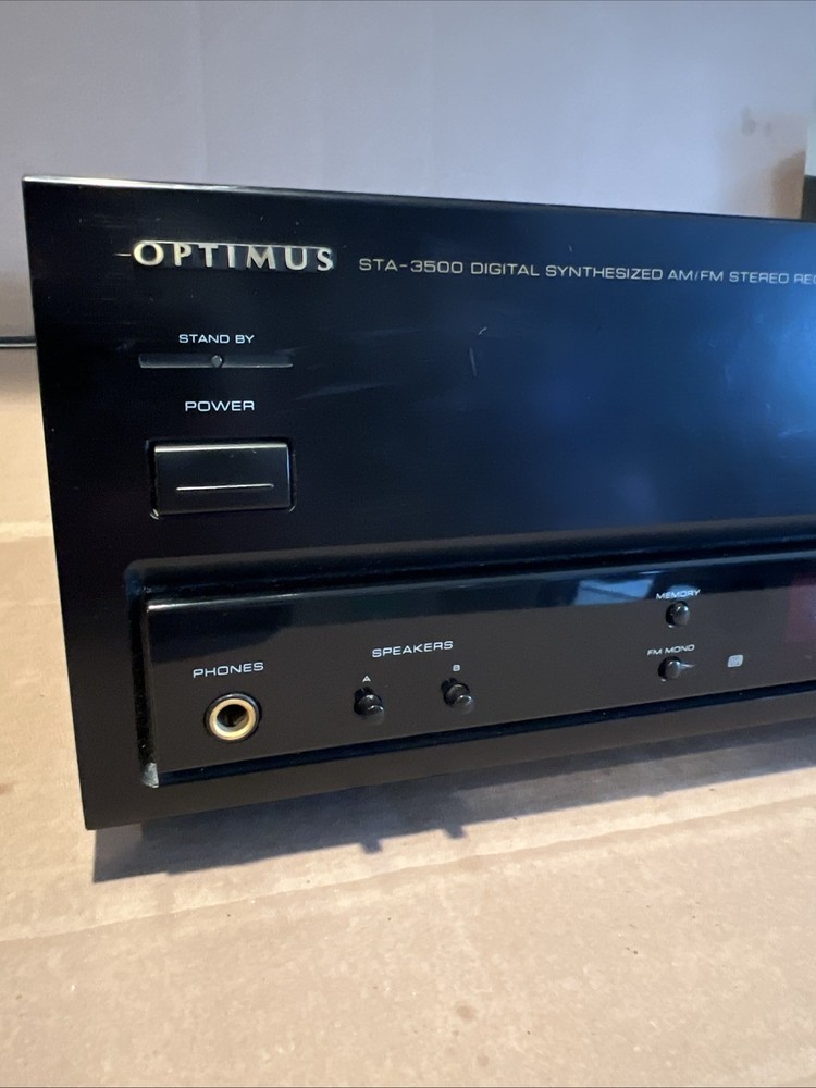 Optimus STA-3500 Digital Synthesized Am/fm Stereo Receiver Powers On Untested