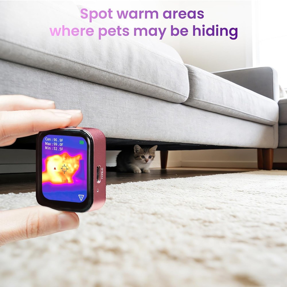 ANXTECH Pink Infrared Thermal Imaging Camera IR Resolution 80*60