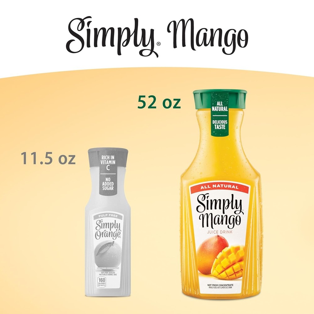 SIMPLY MANGO JUICE DRINK 52oz