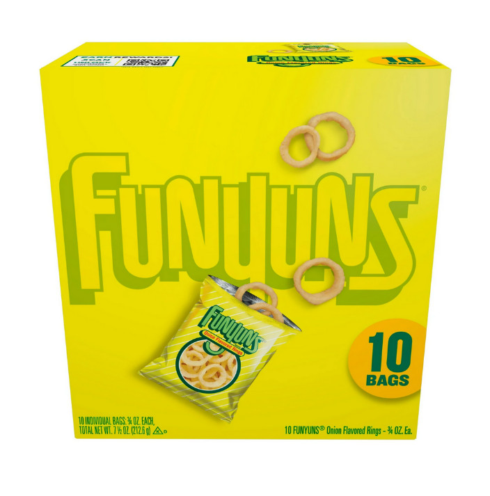 Funyuns Onion Ring Flavored Snack Chips, 10 Count Multipack