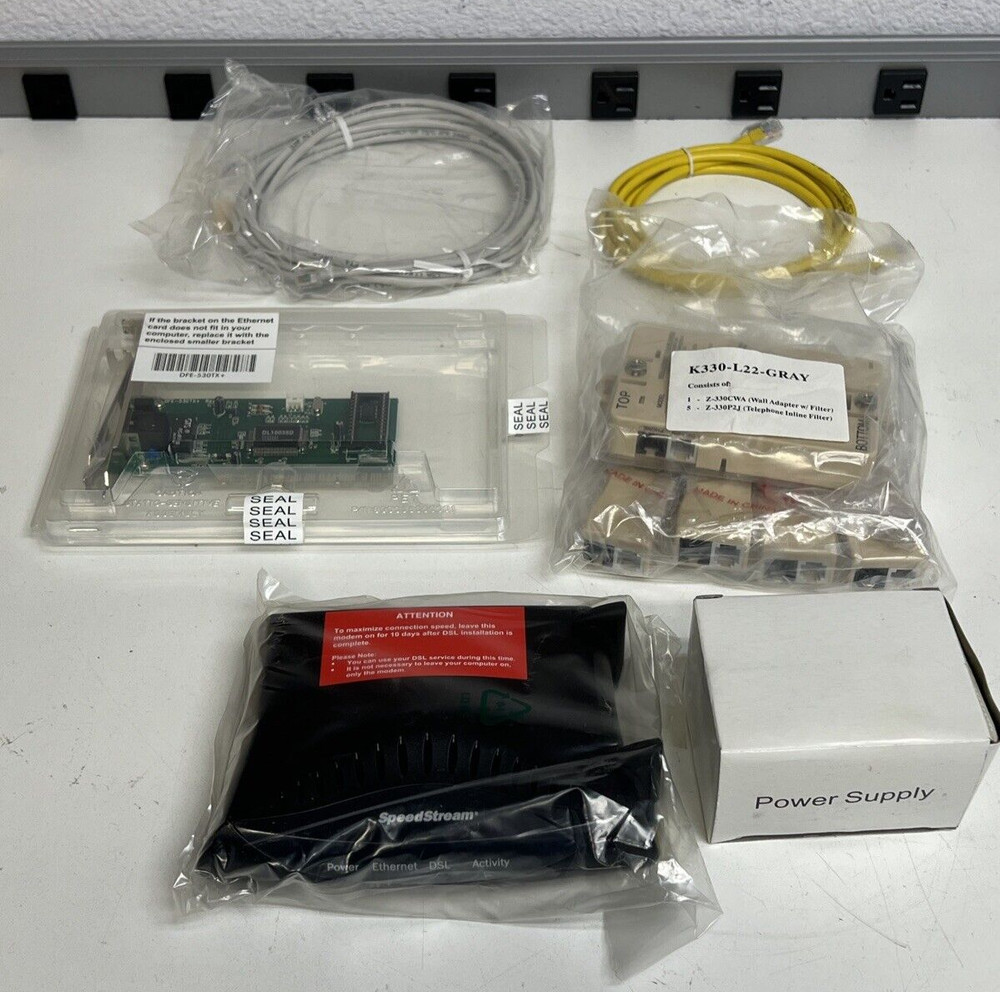 Efficient Networks SpeedStream 5100 DSL Modem + Power Supply + **READ**    NEW