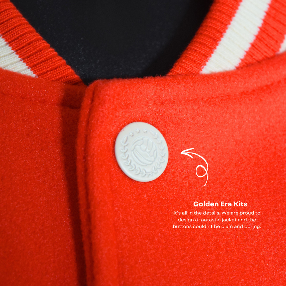 CUSTOM RED DEVIL VARSITY JACKET SIZE M - THE LETTERMAN COLLECTION
