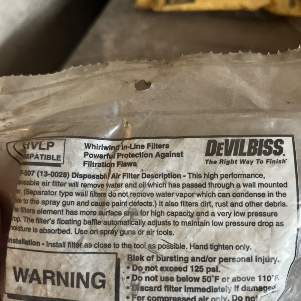 NOS Devilbiss Whirlwind In-line Filter BXX-1228