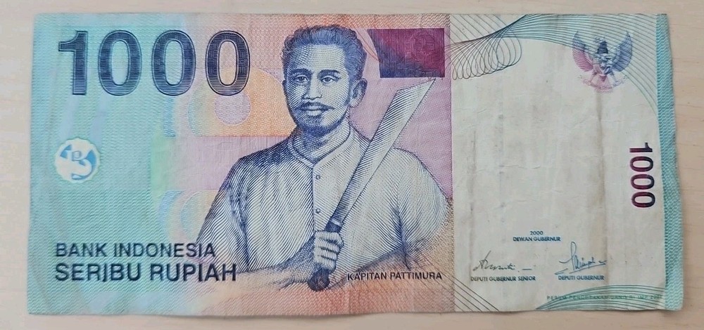 2000 Indonesia 1000 Rupiah Note