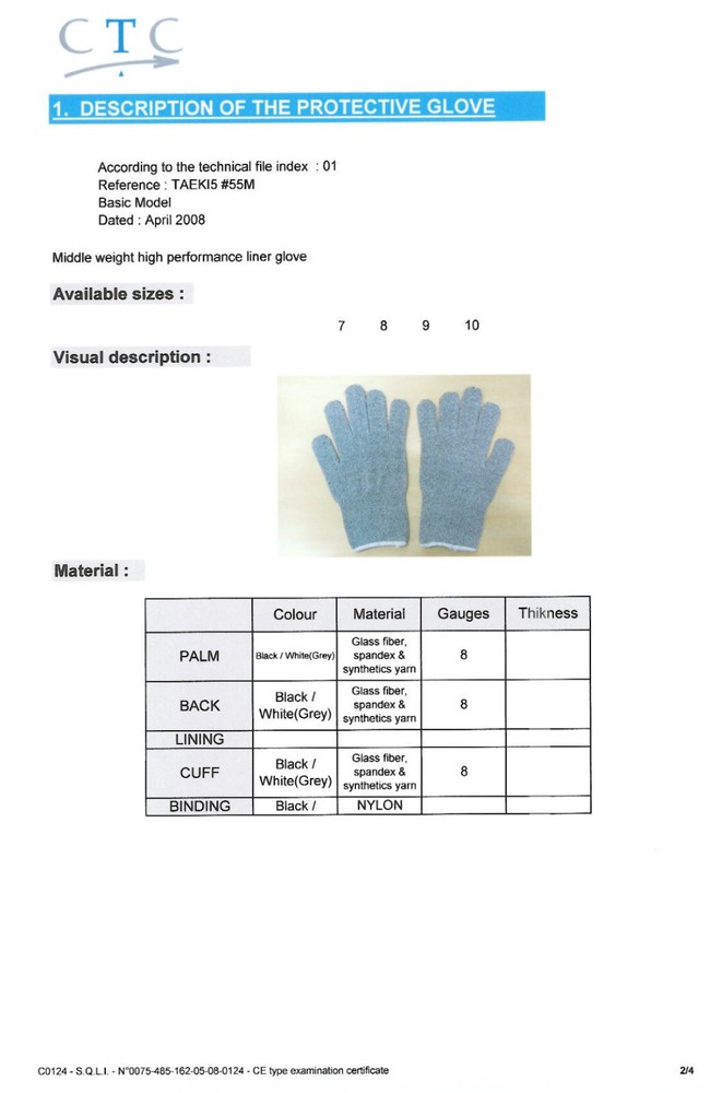 5 Pair Safetyware Level 5 Reinforced Cut Resistant Proof Safety Work Gloves Bulk