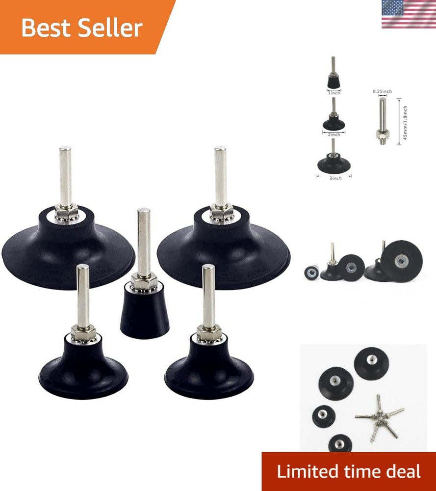 5-Pack Universal Quick Change Disc Pad Holders for Efficient Polishing Tools