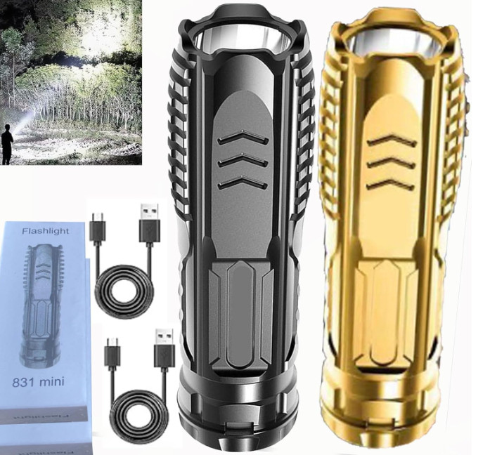 Germany New Technology Multifunctional Rechargeable Flashlight, Mini Portable