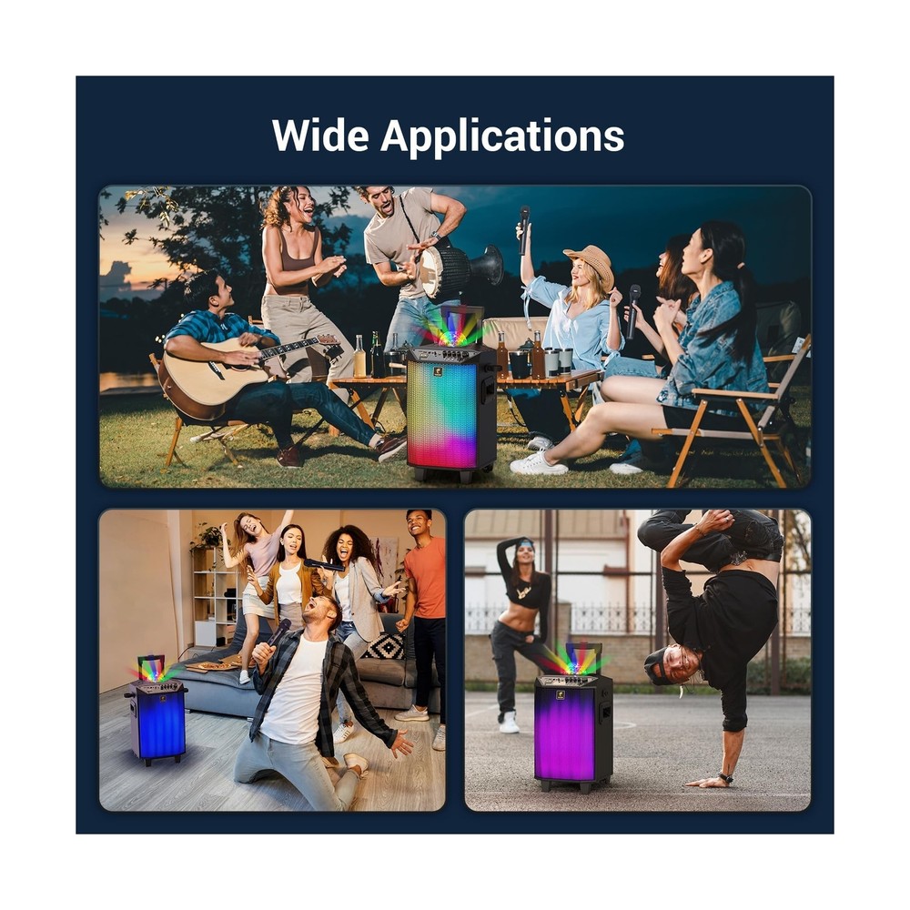 Wireless Karaoke Machine for Adults, TONOR PA System Portable Bluetooth Singi...