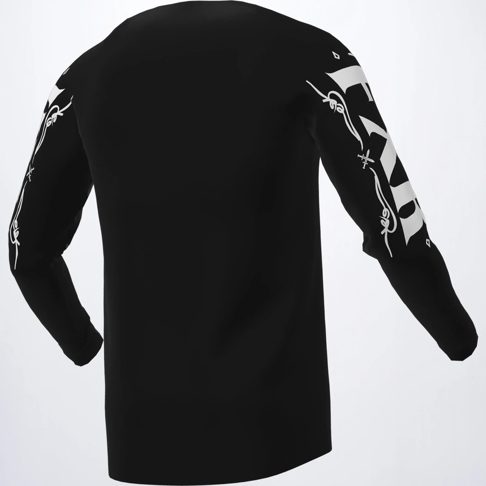 FXR Clutch MX Jersey - Medium - Black/White