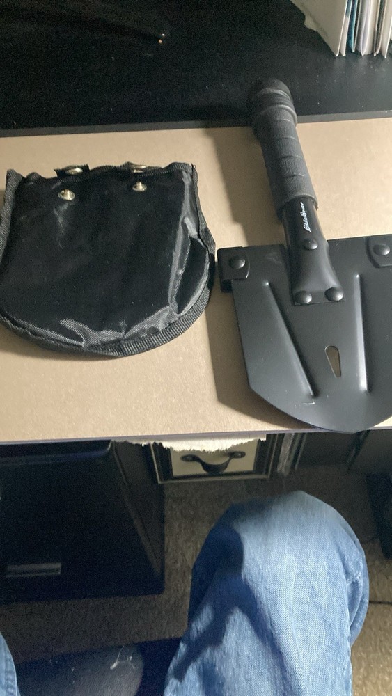 Eddie Bauer Camping Multitool Shovel With Compass And Sheath