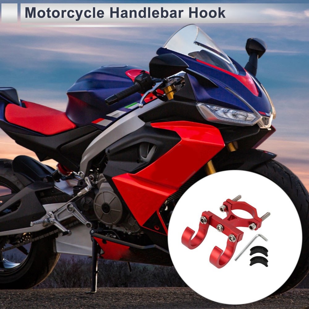 Motorcycle Hook for Screw Washer Screw 1 Set Red