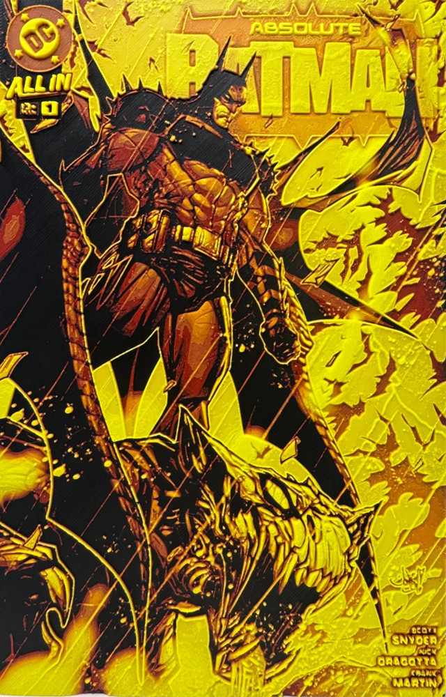 Absolute Batman #1 - Jonboy Meyers Variant - Limited 3D Comic Artwork