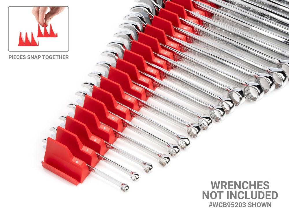TEKTON 80-Tool Modular Wrench Organizer Set (Red) | OTM92280 Set, Red