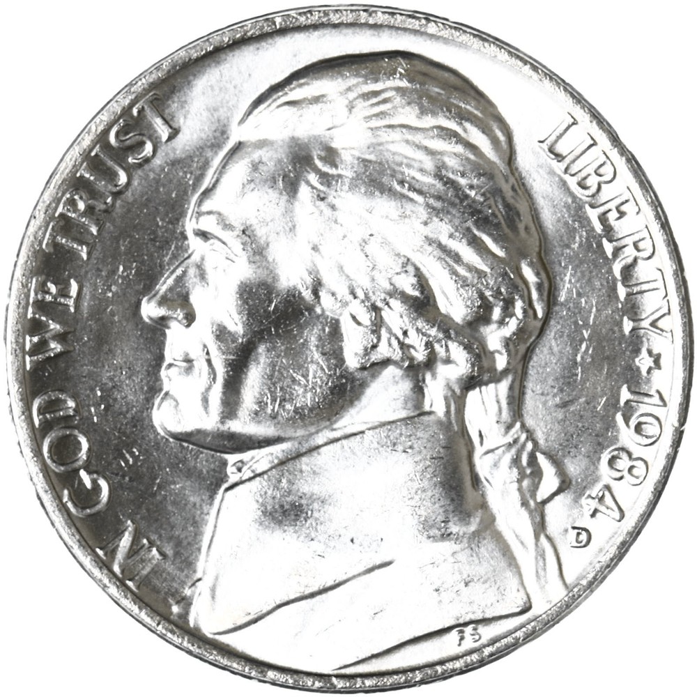 1984 D Jefferson Nickel BU US Coin