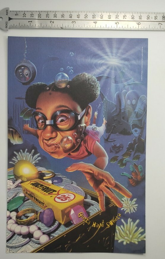 Vintage 1990s Juicy Fruit Print Ad