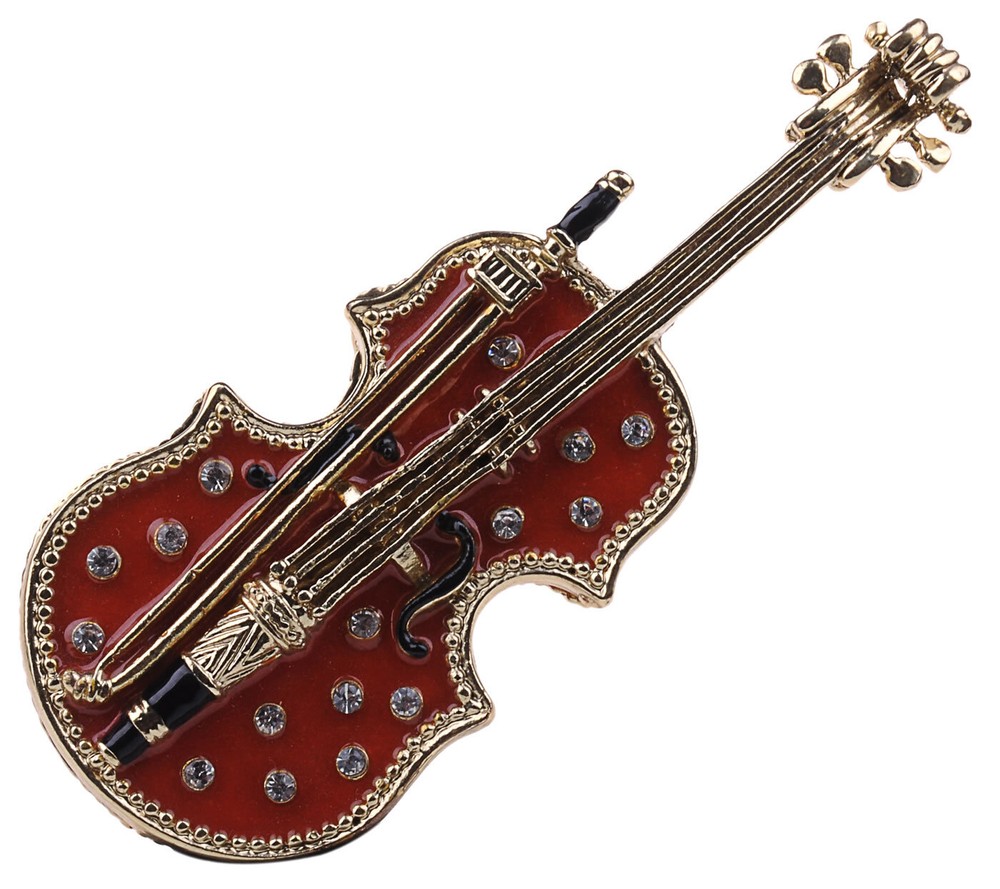 Hidden Treasures Violin Trinket Box #TT119