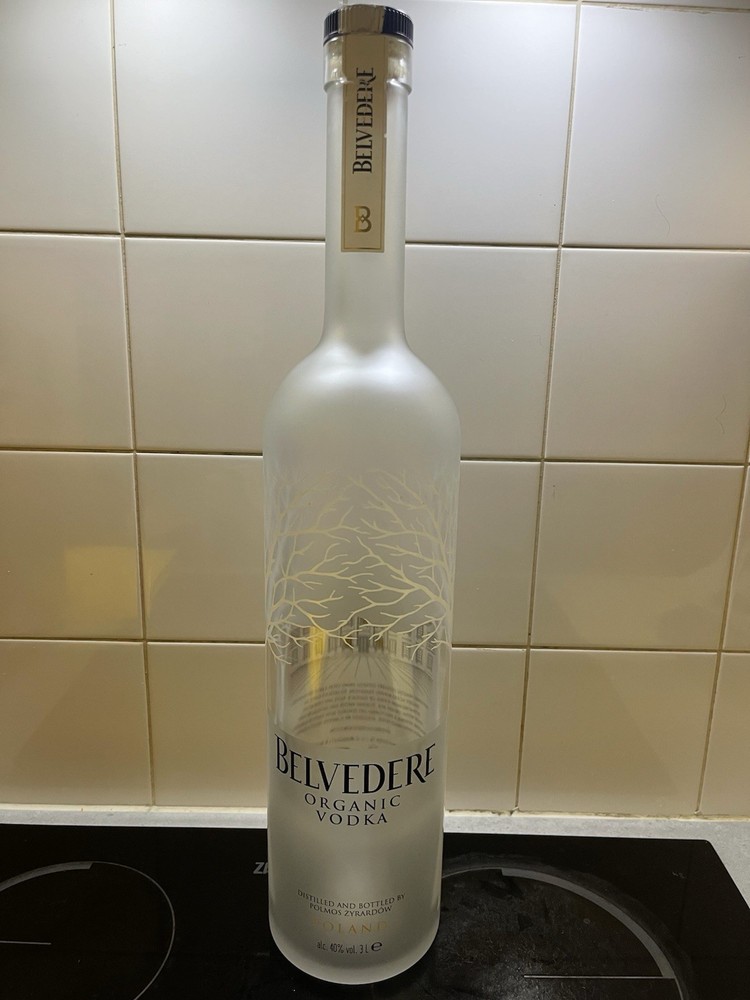 Belvedere Jeroboam 3L Empty Light Up Vodka Bottle