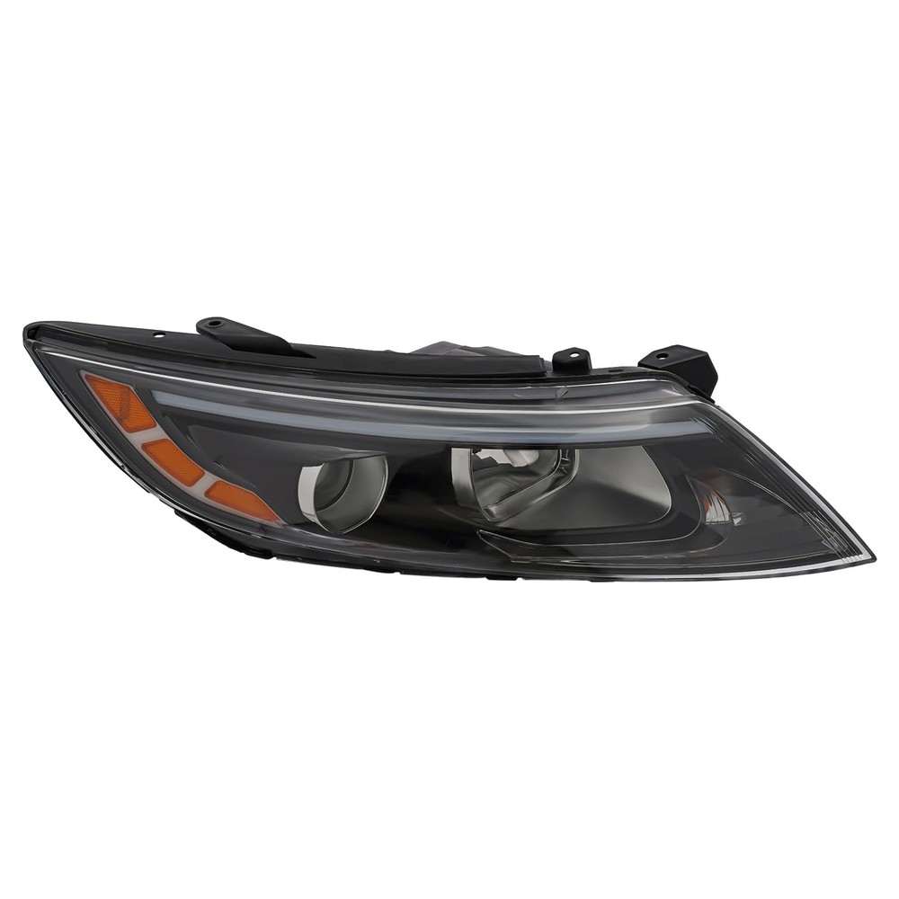 Front Halogen Projector Headlights Set for 2014-2015 Optima Direct Replacement