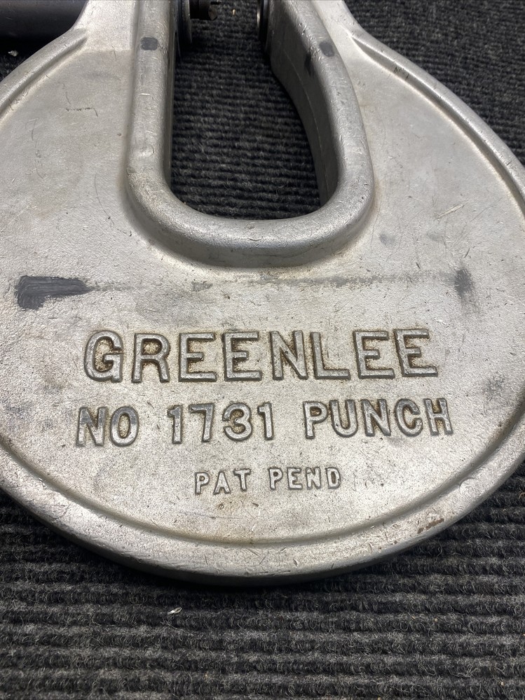 Used Greenlee 1731 Knockout Punch Driver w/ Case SILVER