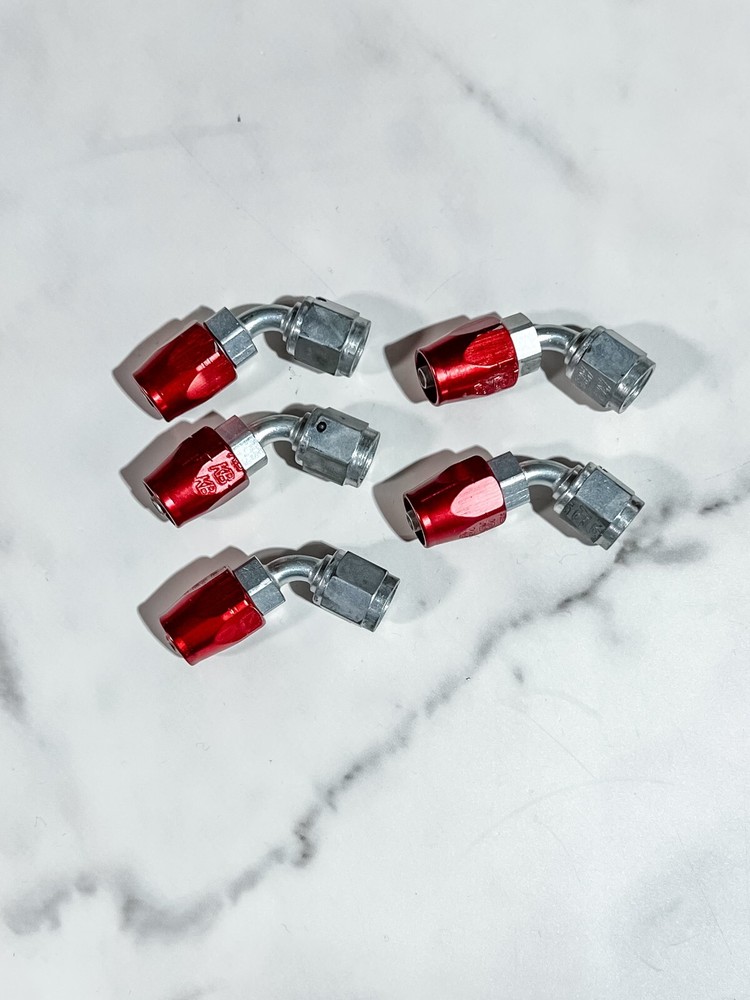 #4 REUSABLE HOSE END 60 DEGREE – STEEL – RED     COMPARABLE TO XRP 136004