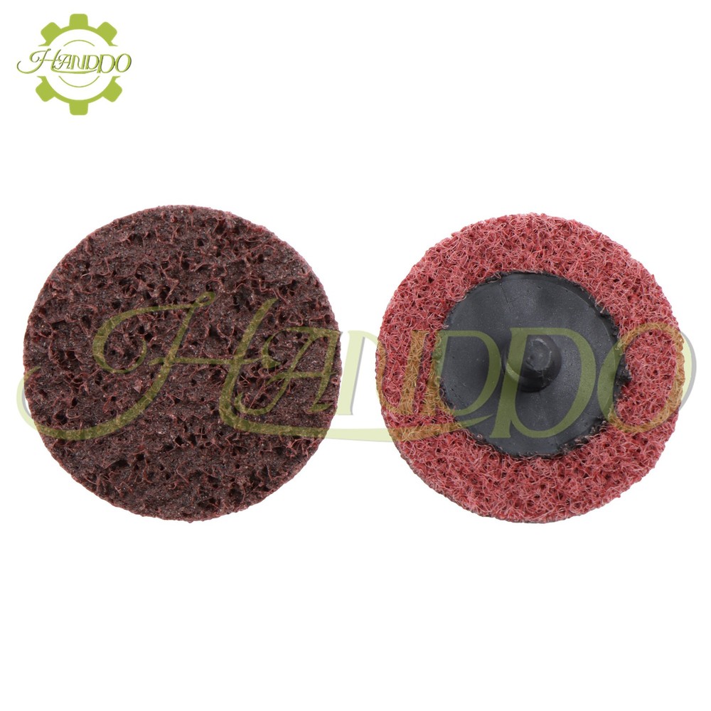 136PC 2" Roll Lock Sanding Discs Die Grinder Quick Change Disc Set W/ 1/4 Holder