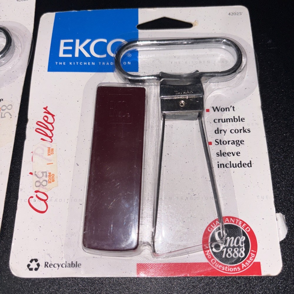Ekco Cork Puller 42005 Essential Kitchen Tool Wine Bottle Opener Gadget Barware