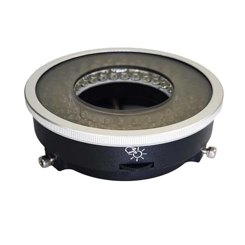 LED Ring Light for Microscopes - Adjustable 96 LEDs, Anti-Glare, USB Powered