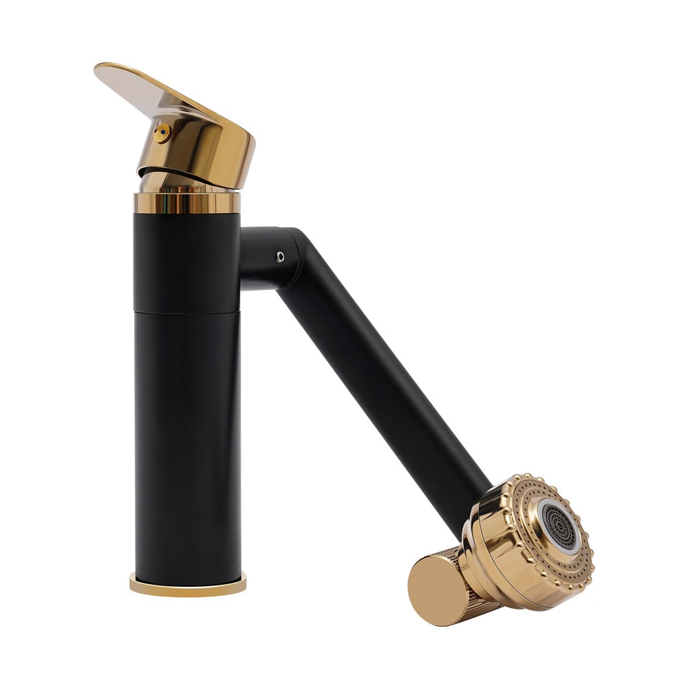 360° Bathroom Sink Faucet Single Handle Waterfall Vanity Basin Mixer 2 Function
