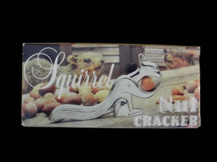 NIB Squirrel Nut Cracker Cast Aluminum  6" X 3"