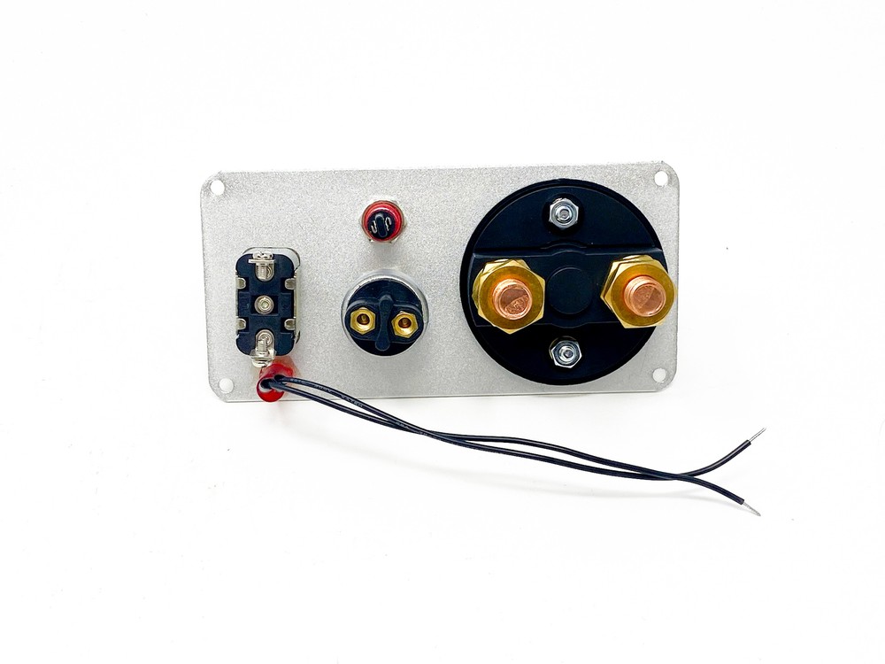 Ignition Switch Panel with Light Battery Disconnect Push Button Start Toggle - 2