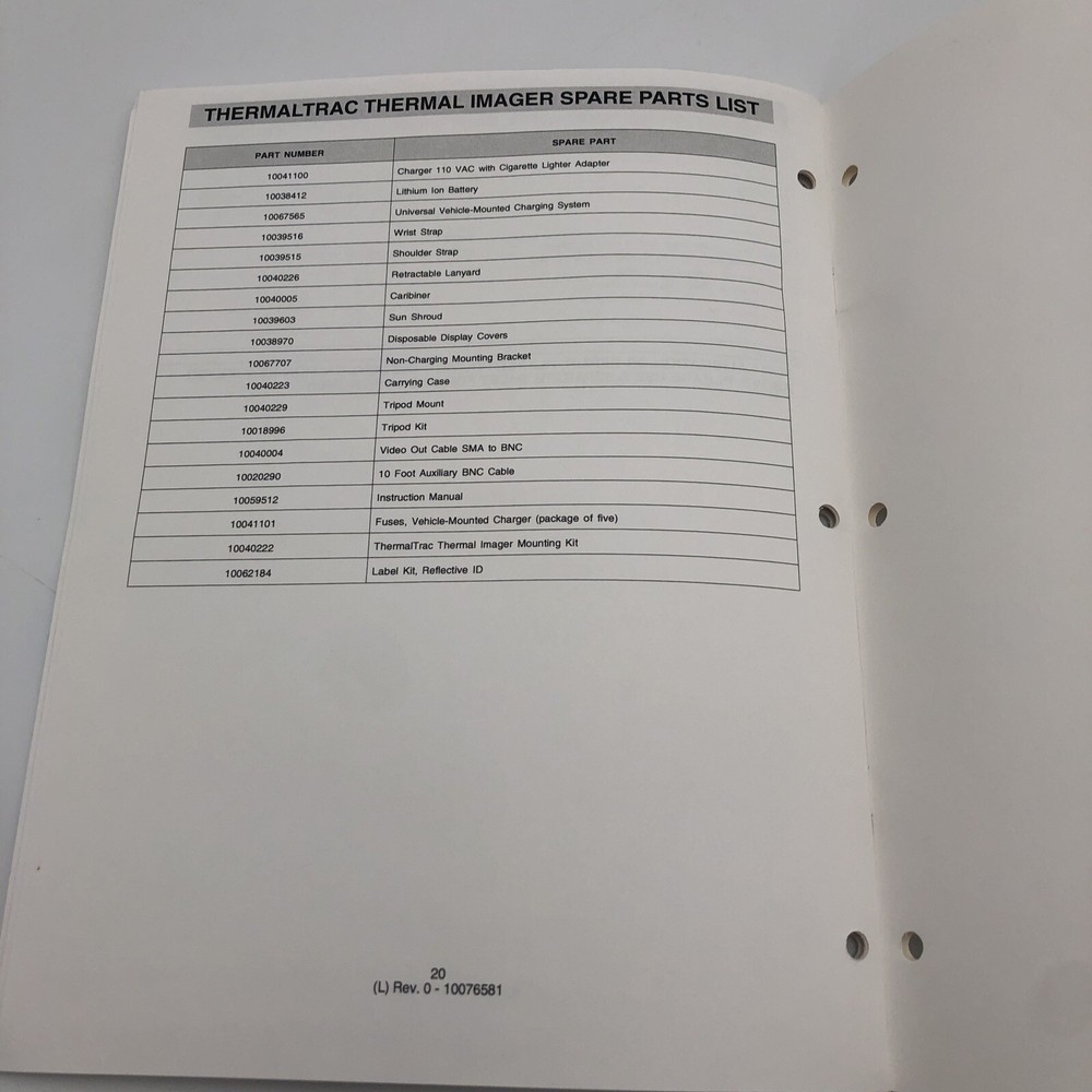 MSA Thermal Trac Thermal Imaging System Manual READ B