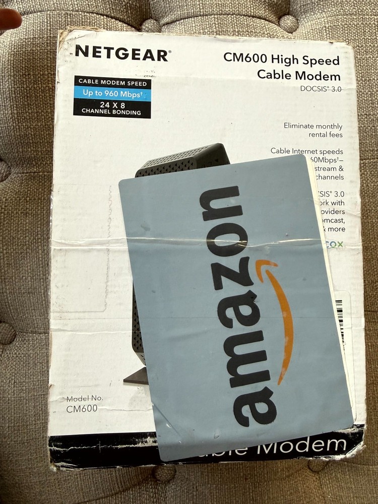 NETGEAR CM600 960Mbps DOCSIS 3.0 Cable Modem