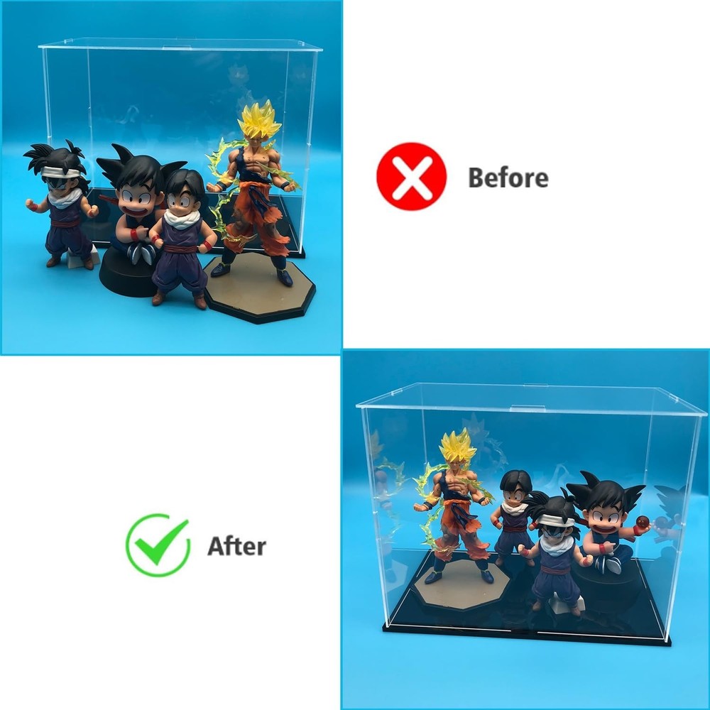 Clear Acrylic Display Case-Assemble Countertop Box for Display-Clear Display ...