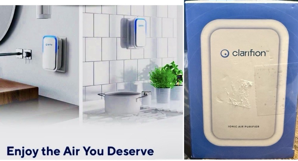 Clarifion Ionic Air Purifier Plug In~NEW