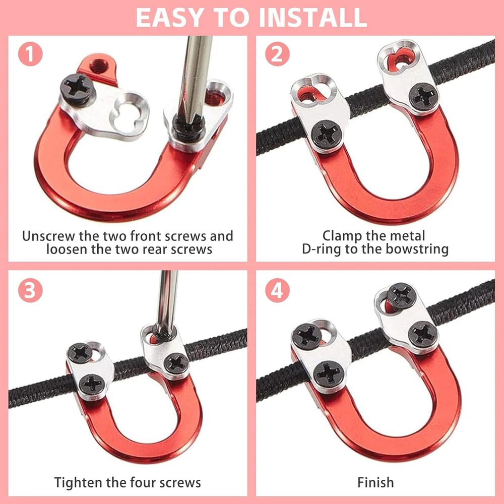 Bow D Loop Metal U Nock D Ring Compound Archery Release Aid