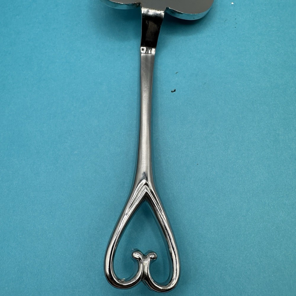 Silver Heart Cake Server 10" Pie Dessert Spatula Wedding Party
