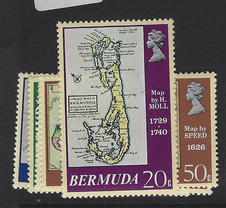 Bermuda Maps SC 380-4 MNH (5grp)
